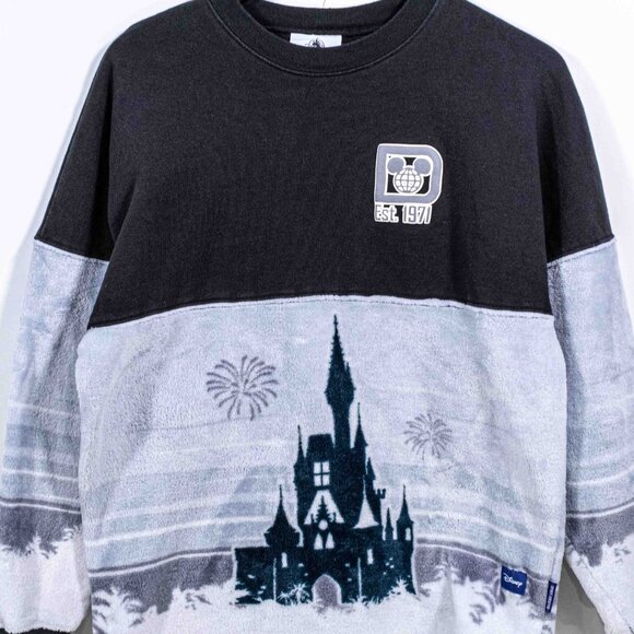 Walt Disney World Castle Sherpa Fleece Spirit Jersey Small Theme Park Cartoon - Picture 3 of 9